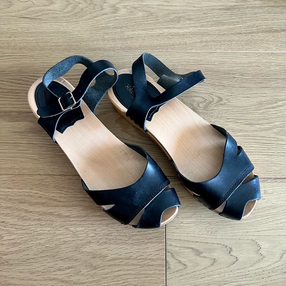 Swedish Hasbeens Clog Sandals 37